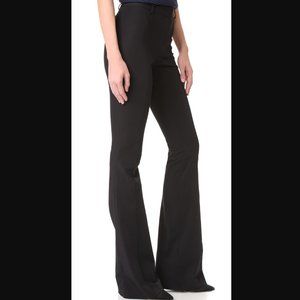 Veronica Beard Stretchy Flare Cotton Pants Black Size 0